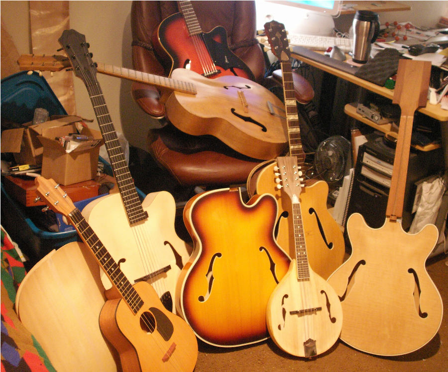 Pile of Guitars
